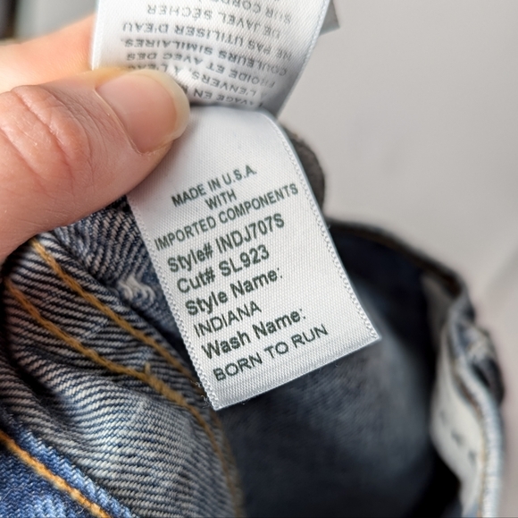 SLVRLAKE Indiana Jeans Born To Run Blue Wide Leg Flare 29 - Picture 11 of 11